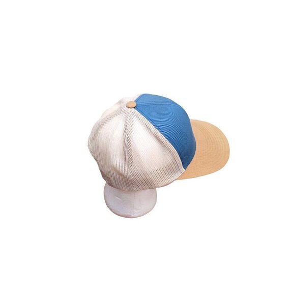 Pelican Brewing Co. Trucker Hat - Pacific Headwear - Mesh Back - Blue & Tan - Picture 2 of 8